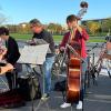 Die Hubland-Band hatte ihren ersten Auftritt.