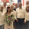 Beim Jubiläum des OGV (hintere Reihe von links): Thomas Herrmann,  Gundl Metzger, Holger Haberland, Klaus Körber; (vordere Reihe von links) Sabine Hohmann, Susanne Busch, Sabrina Nitsche, Jürgen Faust,  Ulli Faust und Jessica Tokarek.