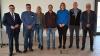 Über das 25-jährige Dienstjubiläum im Jahr 2022 freute sich Landrat Christoph Schauder mit Jürgen Ganz, Martina Löffler, Mario Kempf, Diana Gerner und Gregor Seitz sowie mit dem Personalratsvorsitzenden Peter Ebert (von links). 