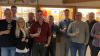 Der Weinbauverein Abtswind und die Winzer präsentierten bei der Jungweinprobe Kostproben ihrer "Rohdiamanten", die noch im Tank schlummern; im Bild (von links): Thomas Eckopf, Heinrich Elflein, Michael Krauß, Weinprinzessin Alicia Leikam, Thomas Behringer, Jonas Behringer, Reinhold Geiger, Lukas Behringer, Oliver Senft, Herbert Schwanfelder und Roland Huscher.