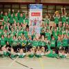 Jugendvolleyballerinnen und -volleyballer des SV Kürnach.