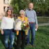 Besuch an alter Wirkungsstätte (von links): Daniela Weyerich (Leitung des Seniorenzentrums), Ilse Buchmann und Diakon Mathias Kippenberg (Leitung Rummelsberger Stiftungszentrum).