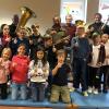 Die Kinder zeigten sich begeistert von der etwas anderen Musikstunde, die vom Musikverein angeboten wurde.