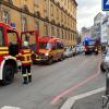 Die Feuerwehr hat den Brand in der Würzburger Münzstraße inzwischen gelöscht. Die genauen Hintergründe sind noch unklar.