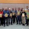 Auf dem Foto Manuela Wolf, 2. Vorsitzende, Marija Schad, Monika Günzler, Elfriede Frank, Sonja Leidner, Rainer Grünewald, Frank Leidner, Karlheinz Conrad, Helmut Schwappach, Dominik Buchner, Roland Lutz, Felix Buchner, Marie Luise Wolf, Christine Lutz, Johannes Wolf, Heike Buchner, Thomas Glücker, 1. Vorsitzender.