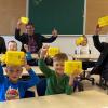Rund 500 Erstklässler im Landkreis Rhön-Grabfeld erhielten zu Beginn des Schuljahres die gelben Bio-Brotboxen und ein bio-regionales Frühstück