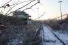 Frostige Zeiten: In der Frage, wie es mit der stillgelegten Strecke der Steigerwaldbahn weitergeht, herrscht weiter Stillstand. Das Bild zeigt die Bahnanlagen im Bereich des früheren Bahnhofs in Gerolzhofen.