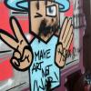 "Make Art not War" – an den Würfeln im Stadtgebiet können sich Streetart-Künstler und -Künstlerinnen austoben. "Make Art not War" – an den Würfeln im Stadtgebiet können sich Streetart-Künstler und -Künstlerinnen austoben.