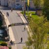 Blick vom Tauberberg auf Markelsheim und die als beispielhaft gewürdigte neue Tauberbrücke. Blick vom Tauberberg auf Markelsheim und die als beispielhaft gewürdigte neue Tauberbrücke.