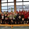 Zahlreiche Ehrungen nahm Bürgermeister Volker Faulhaber (vorne Mitte) beim Neujahrsempfang der Gemeinde Kist vor.