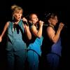 In der Gruppe: Smaida Platais (von links),  Susanne Back und Anna Krämer von den Schönen Mannheims.
