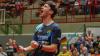 Filip Zeljkos Urschrei nach seinem Sieg gegen Fan Bo Meng, der den 3:0-Sieg für den TSV Bad Königshofen gegen den TTC Fulda-Maberzell unter Dach und Fach brachte.