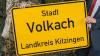 Der Diebstahl eines Ortsschilds der Stadt Volkach (hier ein Vergleichsbild) konnte dank eines aufmerksamen Zeugen gerade noch verhindert werden.