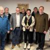 Die Delegation aus Oberfranken um Bürgermeister Marc Benker mit Quartiersmanagerin Nicole Köllmer-Holl und Bürgermeister Wolfgang Seifert in Wülfershausen.