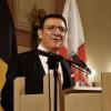 Landtagsvizepräsident und Wahlkreisabgeordneter Wolfgang Reinhart bei seiner Neujahrsansprache im Tauberbischofsheimer Rathaussaal.