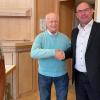 Bürgermeister Roland Hoh freute sich über den Besuch von Neubürgern beim Neujahrsempfang im Rathaus. Einer von ihnen war Josef Mauder, der Anfang Dezember vergangenen Jahres der Liebe wegen nach Biebelried gezogen ist.
