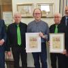 Auf dem Foto (von links): Bürgermeister Thomas Stamm, Vorsitzender Werner Traub, Dietmar Väth, Leo Roth, Burkhard Wagner, Herbert Horner.