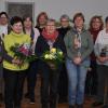 Das Bild zeigt das neue Vorstandsteam der Katholischen Frauengemeinschaft mit (von links): Elvira Dürr, Marlen Lesch, Sabine Hehn, Uschi Spang, Kornelia Schenk, Jutta Christ, Maria Kraft, Elke Krappel, Gabriele Fuchs, Petra Kordmann Jutta Schäfer und Pfarrer Oliver Störr.