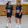 Die ehemaligen Handballerinnen Lisa Wenzke (links) und Sabrina Kleinhenz sind ihrem Sport treu geblieben und sind für den Deutschen Handball-Bund als Schiedsrichter-Gespann in der 3. Liga im Einsatz – auch bei den Männern.