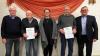 Ehrungen beim CSU-Ortsverband Remlingen. Auf dem Foto (von links): Stellvertretender Vorsitzender Fritz Emmerich, Bernd Winzenhöler, Vorsitzende Theresa Eyrich, Gerhard Keller und der Landtagsabgeordneter Manfred Ländner.