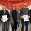Ehrungen beim CSU-Ortsverband Remlingen. Auf dem Foto (von links): Stellvertretender Vorsitzender Fritz Emmerich, Bernd Winzenhöler, Vorsitzende Theresa Eyrich, Gerhard Keller und der Landtagsabgeordneter Manfred Ländner.