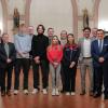 Sechs junge Fechterinnen und Fechter wurden im Rathaussaal in Tauberbischofsheim zur Nachwuchs-EM in Tallinn vom 21. bis 28. Februar verabschiedet.