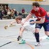 Es hat nicht gereicht für Luis Link (rechts) und seine Mannschaft vom HTC Würzburg. Durch ein Unentschieden am letzten Spieltag steigen die Würzburger Hockey-Männer in der Halle wieder aus der Zweiten Bundesliga Süd ab.