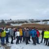 Die Wandergruppe bei der Grenzwanderung in Rödelmaier.