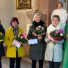 Auf dem Foto (von links): Ina Schmolke, Sigrid Schmidt, Maggi Markard, Hildegard Ströhlein, Gemeindereferentin Susanne Fleck und Pfarrer Joachim Bayer.