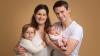 Stolzes Familien-Quartett: Antonia und Markus Mölter mit ihren Kindern Anne und Mathilda.