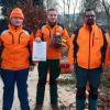 Die Ebracher Teilnehmer beim regionalen Berufswettbewerb: (von links) Bastian Knauer (erstes Lehrjahr), Kevin Weichlein (erstes Lehrjahr), Jonathan Wehner (drittes Lehrjahr und erster Platz), Ausbildungsmeister Frank Binder sowie Elias Öztekin (drittes Lehrjahr und zweiter Platz).