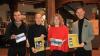 Eventmanager Andreas Leubner (von links), Maria Weierich und Beate Glotzmann von der Tourist-Information und Bürgermeister Thorsten Wozniak stellten den neuen Kulturkalender "Geo kultur" und die Veranstaltungsreihe im Alten Rathaus vor.