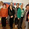 Links außen Pfarrerin Kerstin Vocke, daneben Andrea Bock, ganz rechts Edeltraud Dürr.