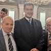 Markus Söder ehrte Erich Beck (rechts) und Ludwig Bauer (links).