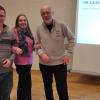 Auf dem Foto Kreisfachberater für Gartenkultur und Landespflege Tristan Vogt, 1. Vorsitzende Carmen Kronester, Stellvertreter Karl-Heinz Kronester.