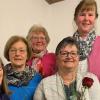 Ehrungen beim KDFB Alitzheim (von links): Kornelia Rößner, Elfriede Schmitt, Elfriede Mikus (2. Vorsitzende), Maria Bedenk und die 1. Vorsitzende des KDFB Irmtraud Pickel. Es fehlt Edith Malucha.