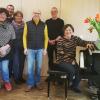 Die hauptamtlichen Mitarbeiter der Kirchengemeinde St. Johannis freuen sich über die neue Kollegin: (von links) Konzertmesner Peter Völkel, Pfarramtssekretärin Andrea Bentele, Pfarrer Hans Schmidt, Pfarrerin Susanne Wildfeuer, Pfarrer Matthäus Wassermann, Pfarrer Jürgen Reichel und Hae-Kyung Jung.