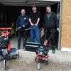 Im Bild: Kai Schulthes, Simon Müller (Versorgungscamp Altenburg/Ahr), Ewald Kopp (Veteranenfreunde Herlheim).
