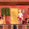 Die Handpuppen des Theaterstücks.