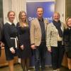 Der neu gewählte Vorstand des CSU-Ortsverbands Lengfeld zusammen mit Wahlleiterin Judith Jörg.