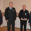 Auf dem Foto von links: Kreisbrandinspektor Andreas Franz, Kreisbrandrat Ralf Dressel, Ehren-Kreisbrandmeister Horst Burger, Kreisjugendfeuerwehrwart Johannes Krines.