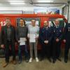 Ehrungen bei der Gabolshäuser Feuerwehr: Im Bild (von links) 1. Bürgermeister Thomas Helbling, Andras Geißler (25 Jahre), Andreas Pompe (25 Jahre), 1. Vorsitzender Ralf Helmrich, 1. Kommandant Bernhard Geißler und KBM Christoph Wohlfart.