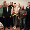 Das Bild zeigt (von links): Achim Wiegand, Erwin Wander, Helmut Friedrich, Björn Jungbauer, Bruno Schlör, Volker Kuhn, Vorsitzende Christiane Lurz, Felix Mundelsee, Manfred Rückert, Bürgermeister Tobias Klembt, Otmar Wander und Manuel Schäfer. 