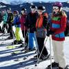 Skigruppen der 8b genießen das Bergpanorama rund um die Wildschönau.