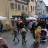 Mieses Wetter hielt viele Gäste vom Besuch des Burgsinner Ostermarktes ab.