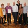 Auf dem Foto Ehrungen und Neuaufnahmen bei der Kolpingsfamilie Aub, von links: Barbara Menth (40 Jahre, Vorstandsteam), Ehrenfried Allschinger (Ehrenmitglied), Florian Menth (25 Jahre, Vorstandsteam), Christian Neeser (25 Jahre), Tamara Klug (Vorstandsteam), Christian Melber (40 Jahre), Hanna Neeser (Neuaufnahme).