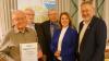 Im Bild (von links): Norbert Lehrach (50 Jahre), Heinz-Georg Wahler (40 Jahre), Josef Reubelt (50 Jahre), Martina Gießübel (Kreisrätin, Landtagskandidatin), Georg Brückner (Ortsvorsitzender, Kreisrat).
