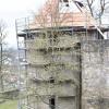 Dem Basteiturm wurde ein neues Spitzdach aufgesetzt. Dem Basteiturm wurde ein neues Spitzdach aufgesetzt.