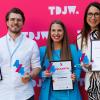 4x4-Preis in Berlin gewonnen  (von links): Lukas Weimann, Anna Meusert und Christina Diem-Puello.