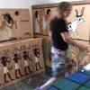 "Walk like an egyptian!" – Installation von Constanze Hochmuth-Simonetti und Birgit Schmidt für den Festsaal.